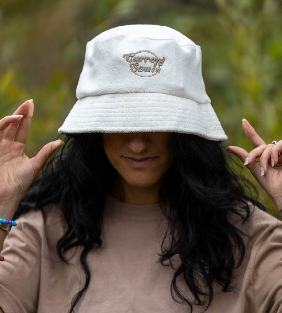 Bucket hat White Organic Terry Toweling Bucket Hat - Image 1