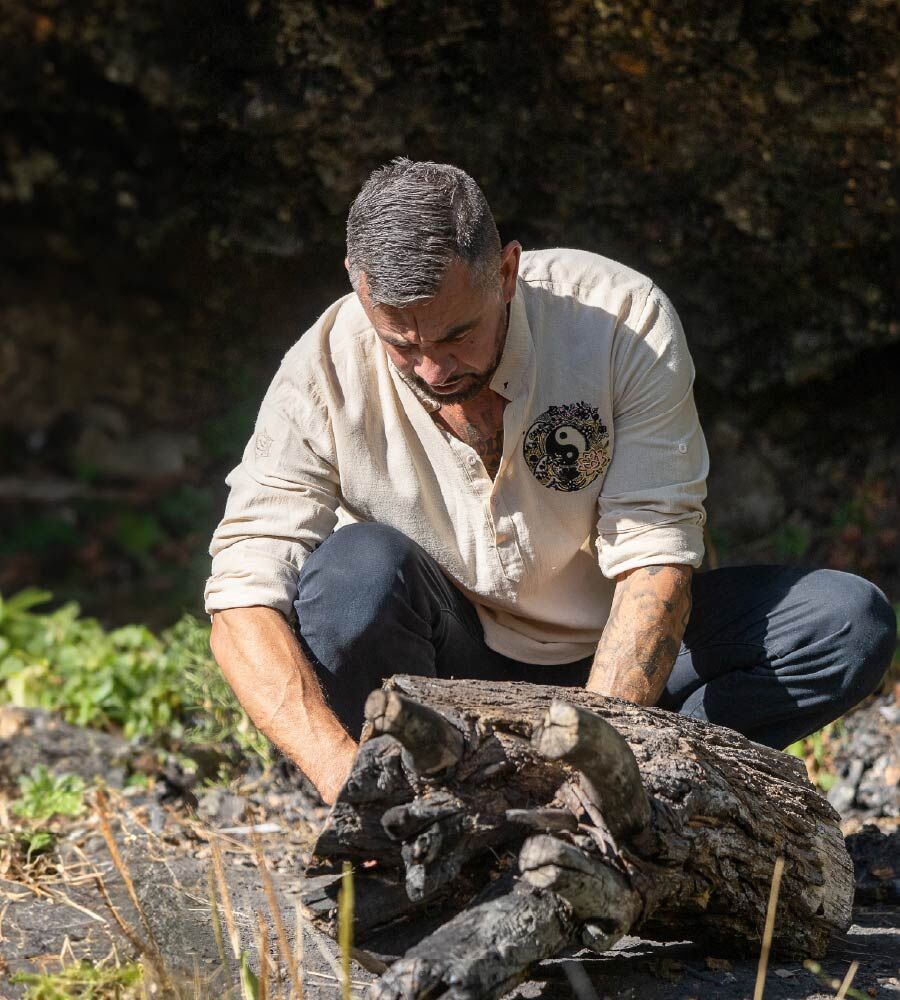 Ying Yang Organic Embroidered Spiritual Yin Yang Shirt - Image 1